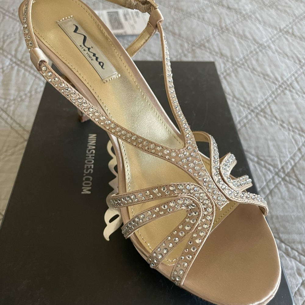 Nina Champagne Heels